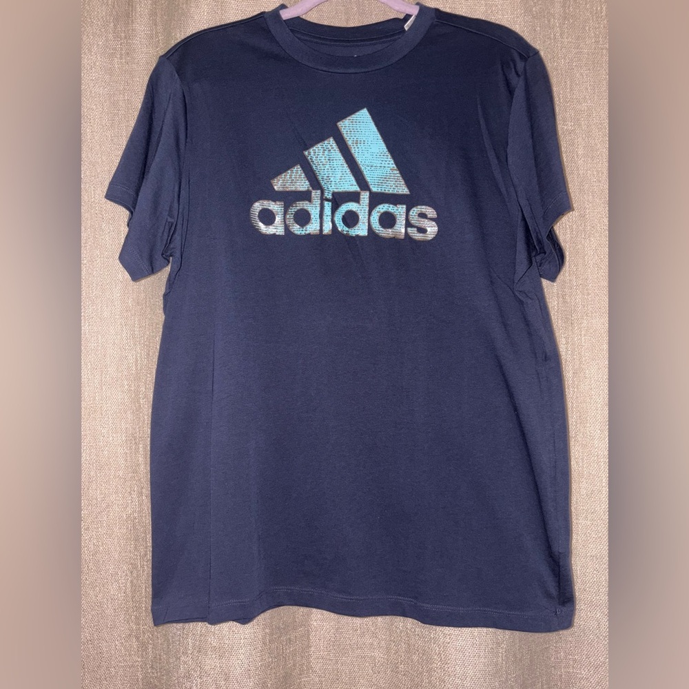 Adidas Dark Blue Tee | Size M